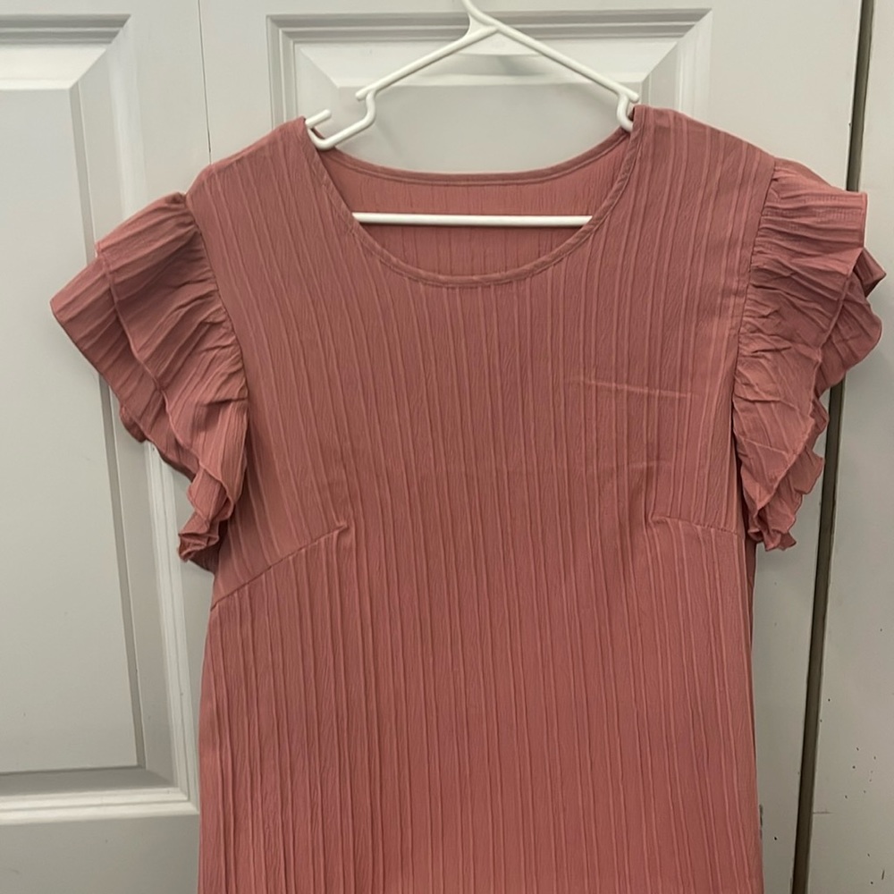 Brand new medium-long length  pink dress